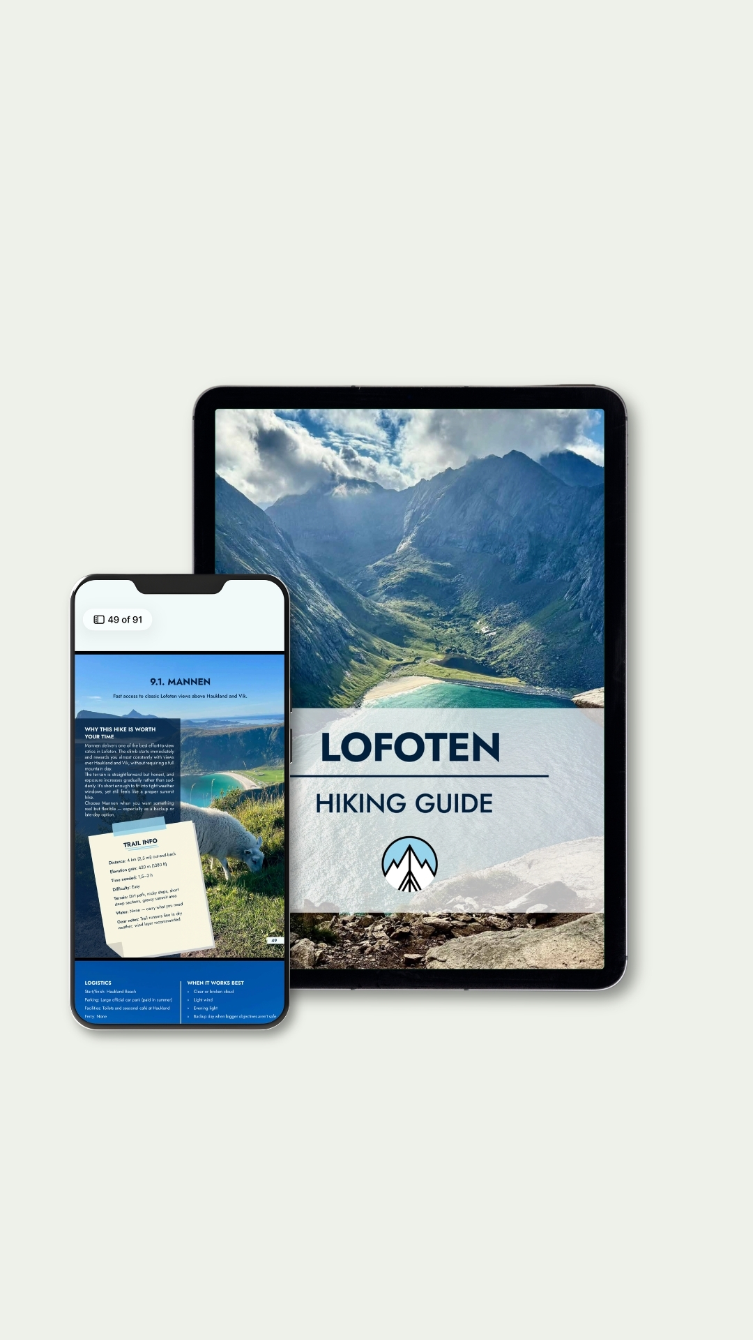 Projekt E-booka Przewodnik po Lofotach​